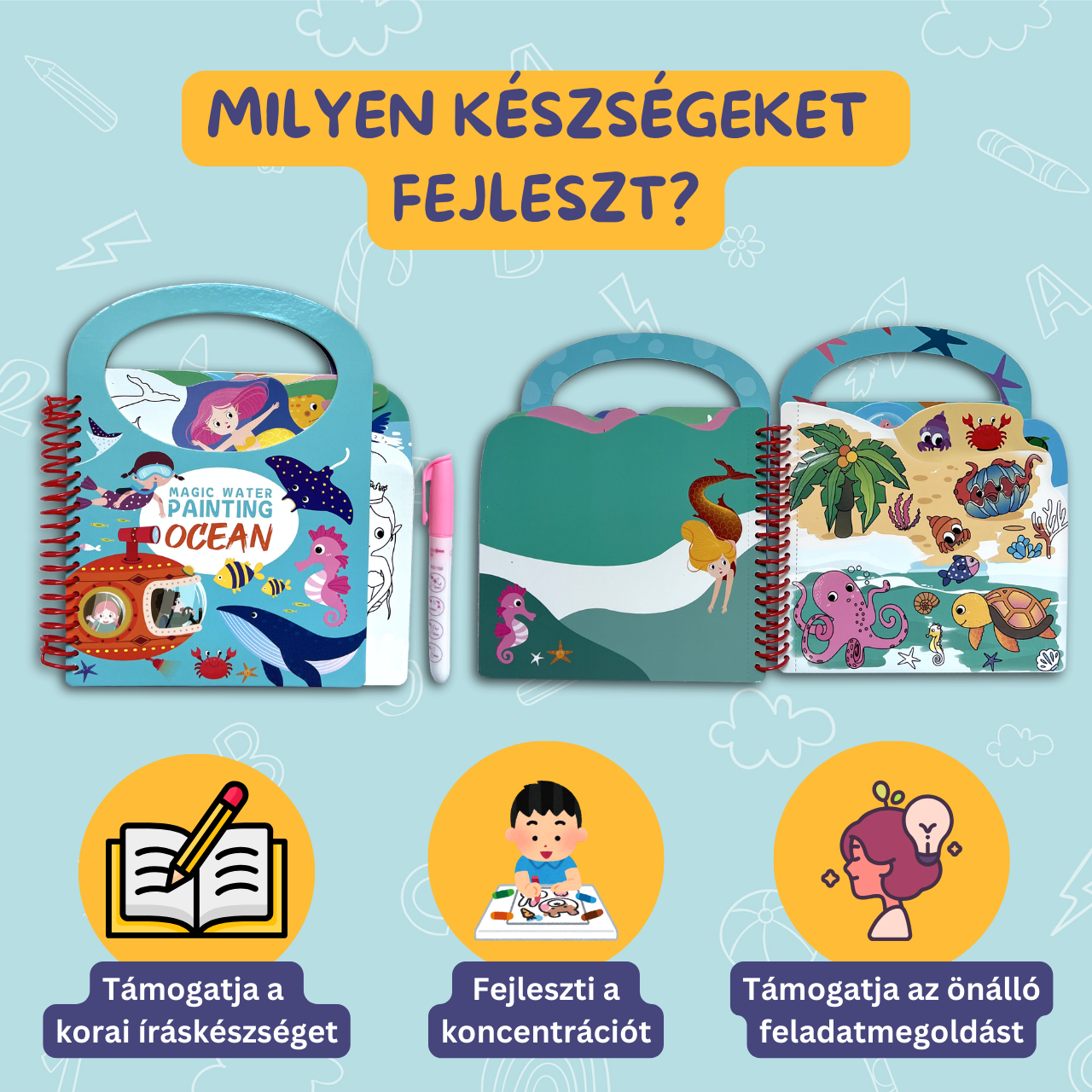 Vízfestő Könyv Oceános