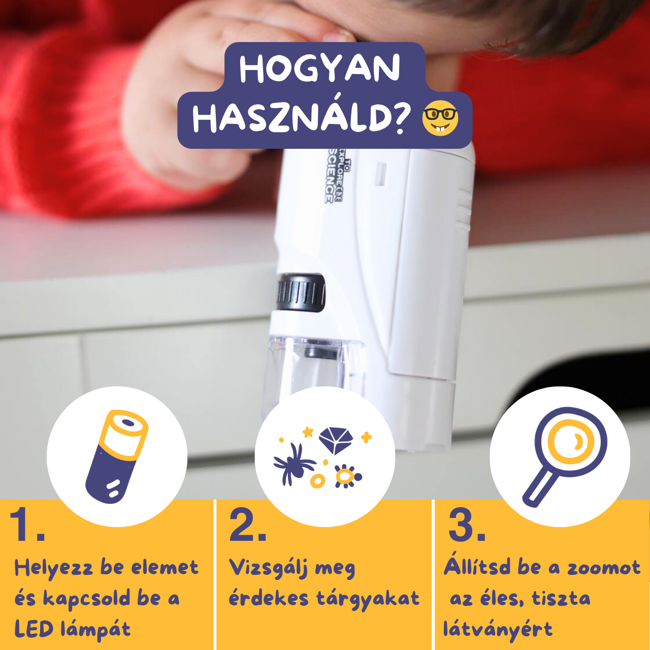 Hordozható Mikroszkóp