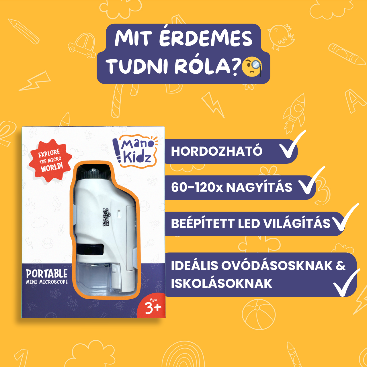 Hordozható Mikroszkóp